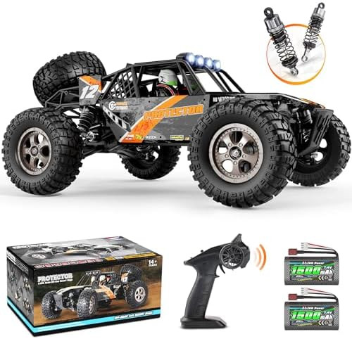 Haiboxing Remote Control Car1:12 Scale 4X4 Rc Cars Protector 38+ Km/H Speed 2.4G All-Terrain Off-Road Truck Toy s For Boys And Adults Included Two Rechargeable Batteries Provide 40+ Min Playtime