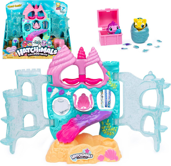 Hatchimals Colleggtibles Coral Castle Fold Open Playset With Exclusive Mermal Character ( Exclusive Set) Girl Toys Girls s For Ages 5 And Up