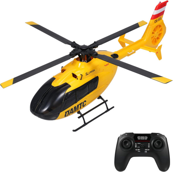 F06 Remote Control Helicopter 6-Axis Gyro Rc Helicopter With Brushless Motors Altitude Hold Optical Flow Positioning Function And Led Lights 2.4Ghz Mini Aircraft Toy For Kids Adults