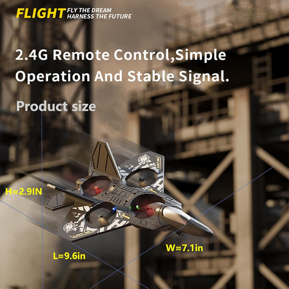 Rc Fighter Airplane Rc Helicopter QuadcopterMini Drone Remote Control Jet PlanStuntwith 360° FlipEasy To Fly Rc Plane Beginner Toy For Boys Girl Adult Kids (Grey Gold)