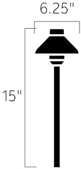 Kichler 15821Azt27 Llenita Led Path Textured Architectural Bronze Kichler 15821Azt27 Llenita Led Path Textured Architectural Bronze