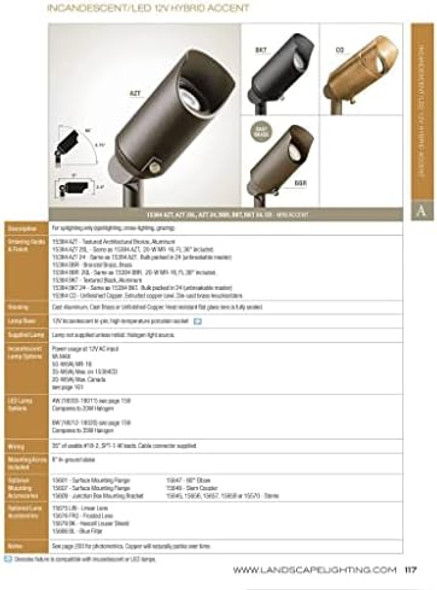 Kichler 15384Cbr One Light Accent