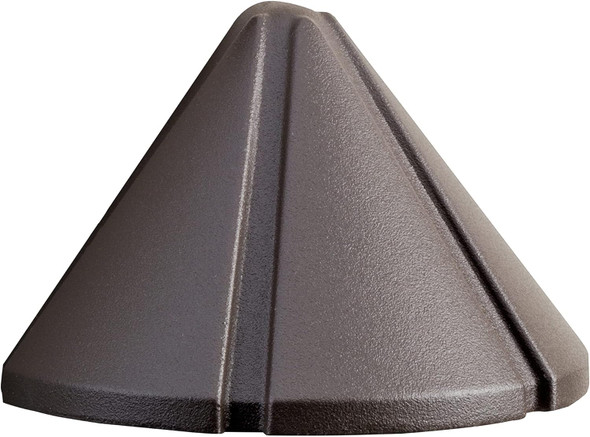 Kichler 15065Azt Six Groove Deck 1-Light 12V Textured Architectural Bronze