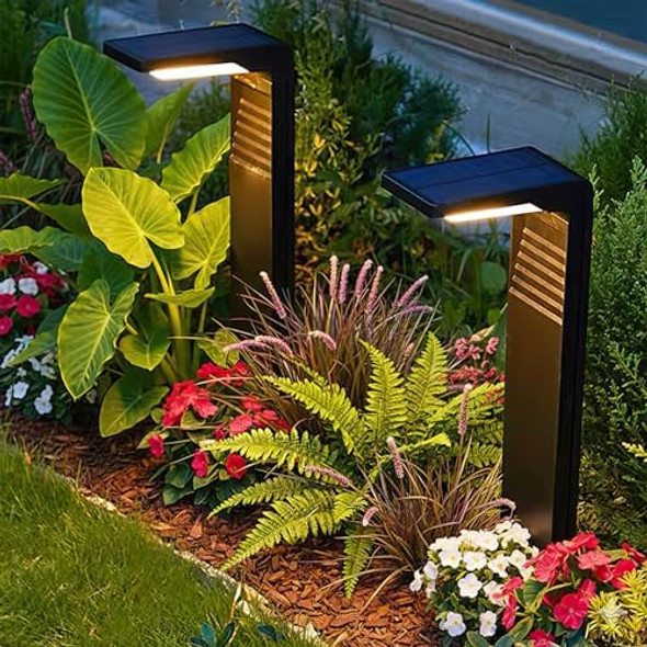6 Pack Solar Pathway Lights Dual Warm & Cool White Modes Waterproof Outdoor Solar Path Lights For Garden Lawn Driveway & Walkway – Perfect For Backyard & Landscape Décor