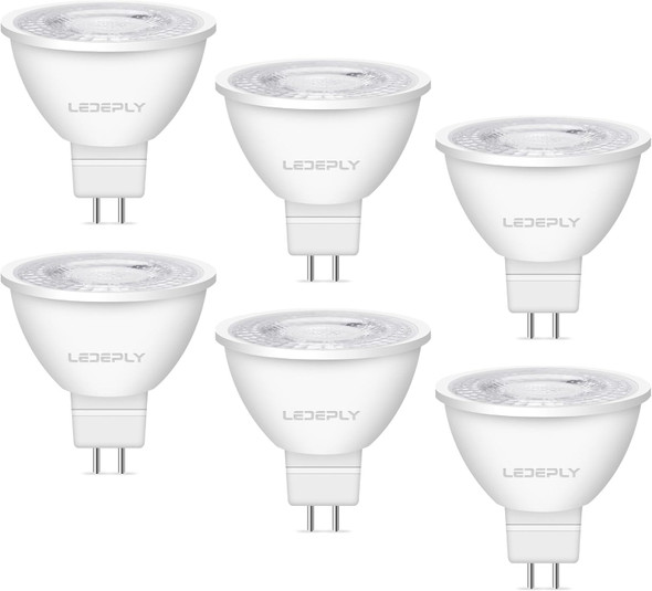 Mr16 Led Bulb 5W=50W Non-Dimmable 2700K Warm White 470Lm Ac/Dc 12V Spotlight Bulb Gu5.3 No-Flicker For Landscape Recessed Track Lighting 6 Pack