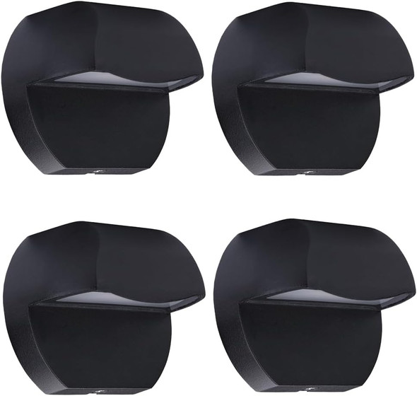 Outdoor Deck Lights Led Landscape Lighting Low Voltage 12V Ac/Dc Cast Aluminum Patio Post Step Lights Fence Retaining Wall Mounting Light Warm White Textured Bronze Finish Pack Of 2