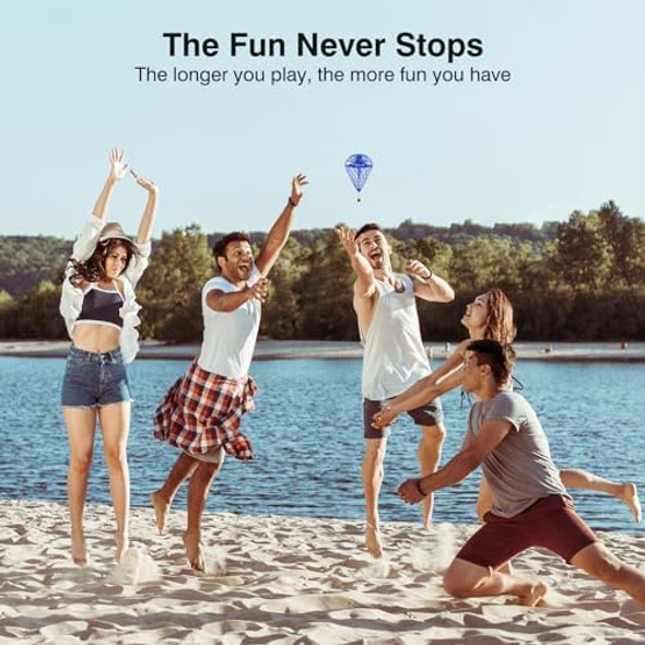 Lematrix Flying Shuttlecock Toy - Interactive Outdoor Hover & Bounce Toy With 3D Flip Outside Toys For Kids Ages 6-12+ Body Contact Fun Birthday For Boys Girls(Blue)