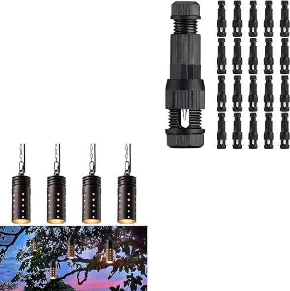 Leonlite Landscape Pendant Lights & Wire Connectors Bundle: 4-Pack 12V Hanging Tree Lights 20-Pack Fastlock Wire Connectors Aluminum Ip65 2700K Bronze Leonlite Landscape Pendant Lights & Wire Connectors Bundle: 4-Pack 12V Hanging Tree Lights 20-Pack Fastlock Wire Connectors Aluminum Ip65 2700K Bronze