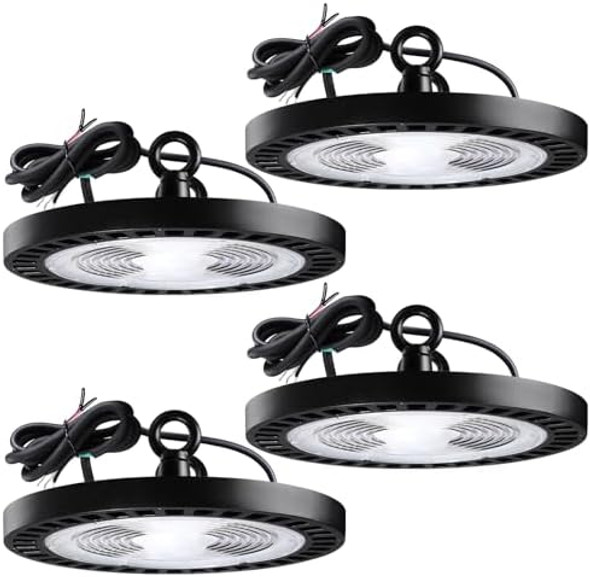Leonlite Ufo Led High Bay Light 150W 21700Lm 5000K Daylight 0-10V Dimmable Ul Listed 120-277V Commercial Barn Lights For Warehouse Gym Factory Workshop Pack Of 4 Leonlite Ufo Led High Bay Light 150W 21700Lm 5000K Daylight 0-10V Dimmable Ul Listed 120-277V Commercial Barn Lights For Warehouse Gym Factory Workshop Pack Of 4