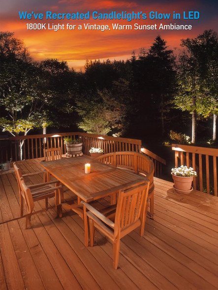 Leonlite 5Cct Led Deck Light Low Voltage 12-24V Ac/Dc Stair Railing Light Outdoor Landscape Step Fence Lighting Cri90 1800K/2700K/3000K/4000K/5000K Ip65 Aluminum Oil Rubbed Bronze Pack Of 4