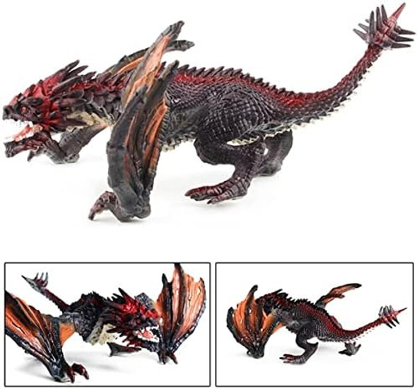 8" Dragon Toy Figure Realistic Plastic Ancient Mythological Fire Creature Model Decoration Collector Figurine For Kids Adults 8" Dragon Toy Figure Realistic Plastic Ancient Mythological Fire Creature Model Decoration Collector Figurine For Kids Adults