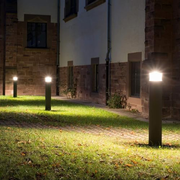 Lightinglabs Led Bollard Landscape Lighting 20 Watts 39 Inch 3Cct 3000/4000/5000K 120-277V Outdoor Pathway Light Wired Ideal For Garden Commercial And Driveway Rated Ip65 Etl Listed