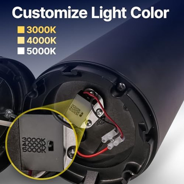 Lightinglabs Led Bollard Landscape Lighting 10 Watts 26 Inch 3Cct 3000/4000/5000K 120-277V Outdoor Pathway Light Wired Ideal For Garden Commercial Driveway Rated Ip65 Etl Listed Circular Dome Clear