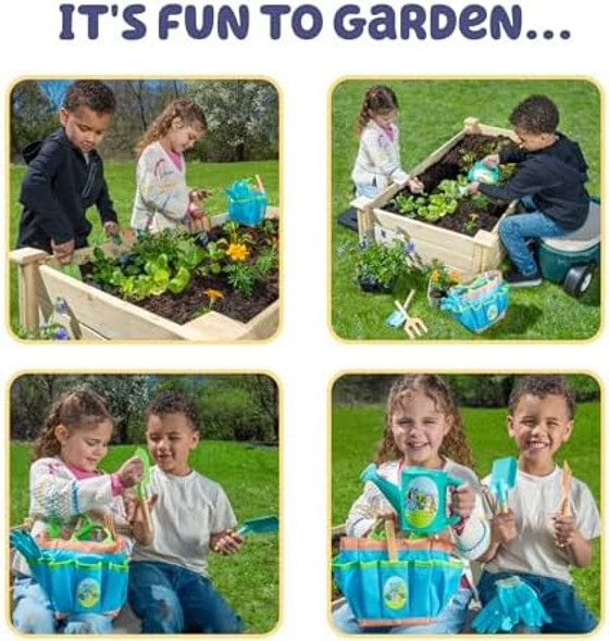 Bluey Gardening Set Quality Garden Tool Kit For Kids And Toddlers Includes Watering Can Gloves Two Shovels Rake And Tote Bag Bluey Gardening Set Quality Garden Tool Kit For Kids And Toddlers Includes Watering Can Gloves Two Shovels Rake And Tote Bag