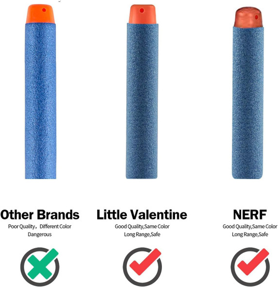 Nerf N Strike Blaster Compatible Dart Bullets Compatible With All Elite 2.0 Series Blasters Blue (200 2.0)