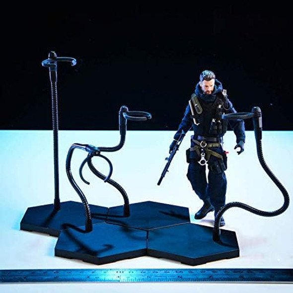 1/12 Scale Figure Display Dynamic Can Be Spliced Stand Holder For 6 Inch Dolls Action Figures (Short)