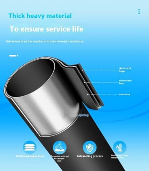 Street Light Pole Tall Heavy Duty Assembled Black Metal Pole Easy To Install (16 Ft 114 +76 Mm) Street Light Pole Tall Heavy Duty Assembled Black Metal Pole Easy To Install (16 Ft 114 +76 Mm)