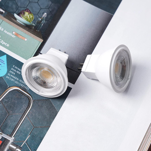 12V Mr11 Gu4.0 Led Light Bulb 3W G4/Gu4/Gz4 Bi-Pin Base Led Spot Light Low Voltage Mr11 Landscape Bulbs 25W Halogen Equivalent Warm White 3000K For Accent Recessed Lamp (4-Pack)