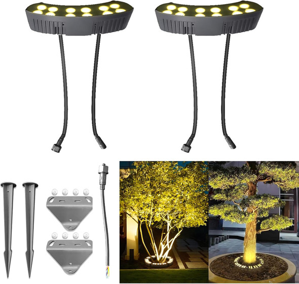 Tree Lights Outdoor Low Voltage Landscape Lighting Dc 24V Led Landscape Spotlights Waterproof 3000K Warm White Up Lights For Tree Palm Pathway Yard Garden Chrismas Decor (2 Pack) Tree Lights Outdoor Low Voltage Landscape Lighting Dc 24V Led Landscape Spotlights Waterproof 3000K Warm White Up Lights For Tree Palm Pathway Yard Garden Chrismas Decor (2 Pack)