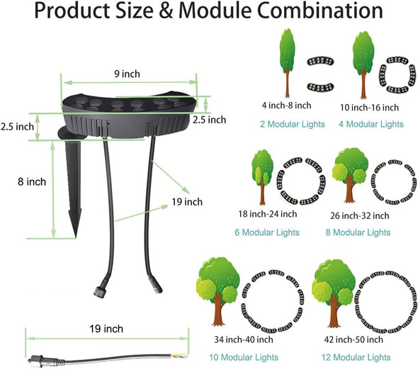 Tree Lights Outdoor Low Voltage Landscape Lighting Dc 24V Led Landscape Spotlights Waterproof 3000K Warm White Up Lights For Tree Palm Pathway Yard Garden Chrismas Decor (2 Pack) Tree Lights Outdoor Low Voltage Landscape Lighting Dc 24V Led Landscape Spotlights Waterproof 3000K Warm White Up Lights For Tree Palm Pathway Yard Garden Chrismas Decor (2 Pack)