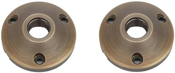 Sturdy Cast Brass Landscape Lighting Mounting Base Outdoor Light Mounting Plate Surface Mounting Plate Low Voltage Landscape Lighting Accessories Antique Bronze 2Pcs