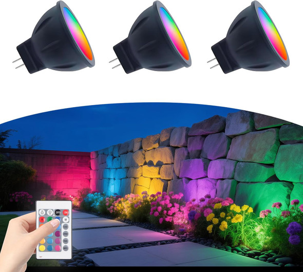 Rgb Mr11 Led Bulb Color Changing 12V Gu4 Led Bulb 3W Mr11 Colored Bulbs 2700K Plus Multicolor And Dimmable On Remote Control For Low Voltage Landscape Yard Light And Indoor Spotlight Rgb Mr11 Led Bulb Color Changing 12V Gu4 Led Bulb 3W Mr11 Colored Bulbs 2700K Plus Multicolor And Dimmable On Remote Control For Low Voltage Landscape Yard Light And Indoor Spotlight