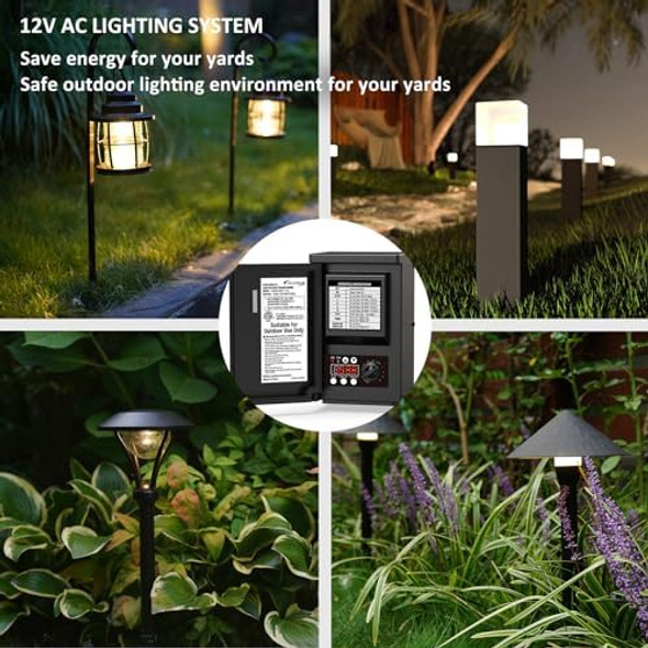 Malibu Low Voltage Landscape Transformer 200W Low Voltage Landscape Lighting Power Pack For Outdoor Spotlight Path Light Floodlight 120V To12V With Photo Sensor Timer And Weatherproof Shield Malibu Low Voltage Landscape Transformer 200W Low Voltage Landscape Lighting Power Pack For Outdoor Spotlight Path Light Floodlight 120V To12V With Photo Sensor Timer And Weatherproof Shield