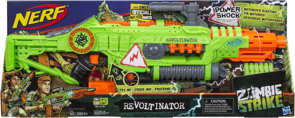 Nerf Revoltinator Zombie Strike Toy Blaster With Motorized Lights Sounds & 18 Official Darts For Kids Teens & Adults Nerf Revoltinator Zombie Strike Toy Blaster With Motorized Lights Sounds & 18 Official Darts For Kids Teens & Adults