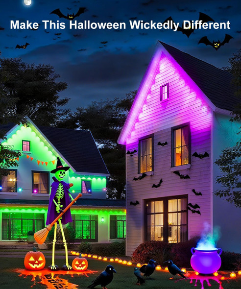 Nexillumi 300Ft Permanent Outdoor Lights For House Smart Rgb Christmas Lights Outdoor With App Remote Control Ip67 Waterproof Eternity Eaves Lighting For Halloween Christmas Decorations Nexillumi 300Ft Permanent Outdoor Lights For House Smart Rgb Christmas Lights Outdoor With App Remote Control Ip67 Waterproof Eternity Eaves Lighting For Halloween Christmas Decorations