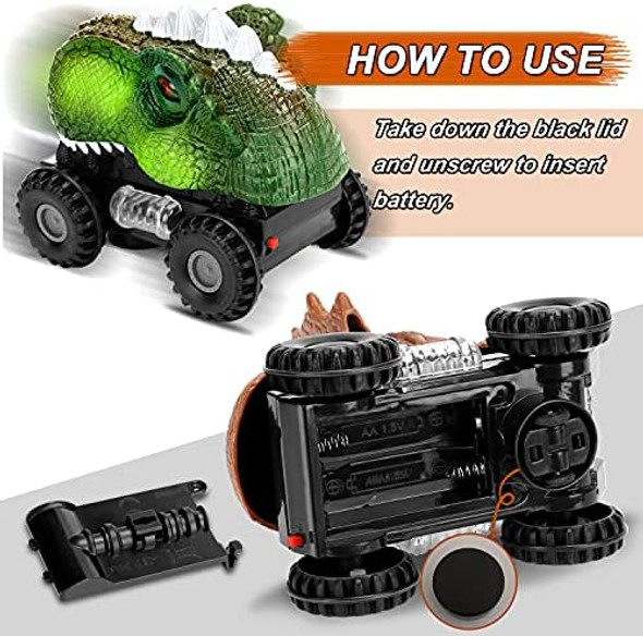 Niskite Dinosaur Car Toys For Toddler Kids: Dinosaur Toys For Kids 3-5 - Toys For 2 3 4 Year Old Boy Birthday Ideas