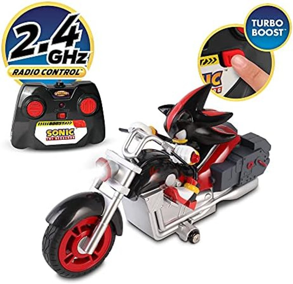 Nkok Sonic Sega All-Stars Racing Rc Shadow Motorcycle Full Function 2.4 Ghz Radio Control With Turbo Boost Ages 6+