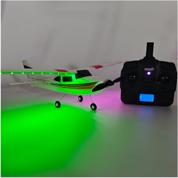 Rc Airplane F949Pro Rc Plane 1020 Motor 3Ch 2.4Ghz Epp Rc Plane For Adults Cessna-182 3D6G Gyroscope Rtf Rc Glider Planes With 2 Batteries Replaceable Parts (2Bsl)