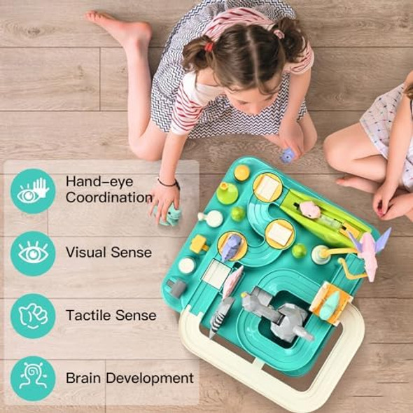 Toys For 3 Year Old Boy - Car Adventure Playset - Race Track Vehicle Toy Set For Boy Girls Puzzle Rail Car Race Tracks For Kids Ages 3-5 Dinosaur Rescue Playset Preschool Educational Toys Toys For 3 Year Old Boy - Car Adventure Playset - Race Track Vehicle Toy Set For Boy Girls Puzzle Rail Car Race Tracks For Kids Ages 3-5 Dinosaur Rescue Playset Preschool Educational Toys