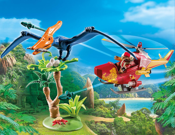 Playmobil Adventure Copter With Pterodactyl Building Set Playmobil Adventure Copter With Pterodactyl Building Set