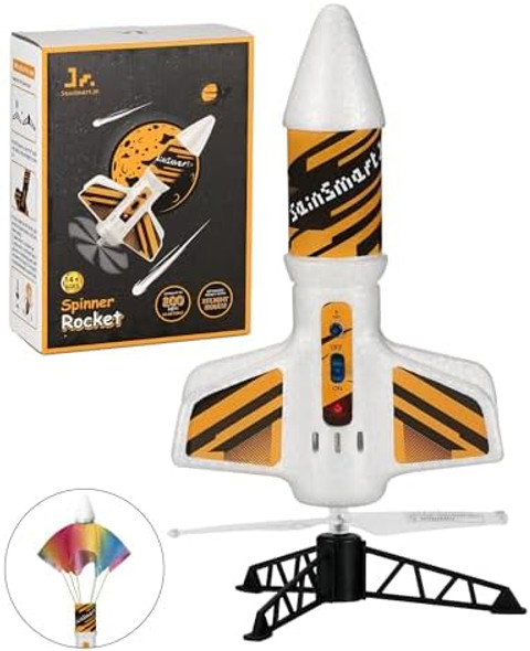 Sainsmart Jr. Rocket Launcher For Kids - Motorized Air Rocket Launch Up To 200 Ft Safely Land With Parachute Self-Launching Outdoor Toy White Sainsmart Jr. Rocket Launcher For Kids - Motorized Air Rocket Launch Up To 200 Ft Safely Land With Parachute Self-Launching Outdoor Toy White