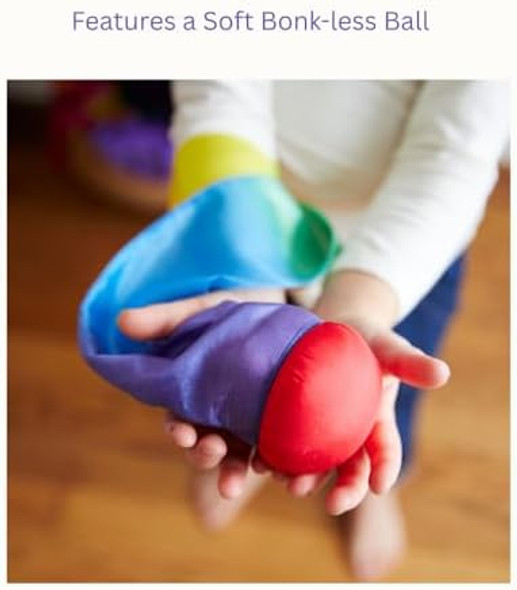 Sarah'S Silks - Skytail - Waldorf Toys For Kids 35" Long Safe For Outdoor And Indoor Use - Rainbow Comet Sarah'S Silks - Skytail - Waldorf Toys For Kids 35" Long Safe For Outdoor And Indoor Use - Rainbow Comet