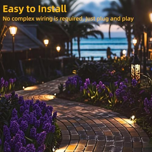 6W Led Landscape Spotlights3000K Warm White Low Voltage Landscape LightingIp65 WaterproofFor Outdoor LandscapeYardGardenHoliday Decoration (2 Pack)