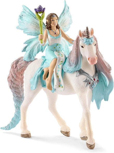 Schleich Bayala - 3 Pc Fairy Toys Set - Eyela And Unicorn Figure Playset - Cute Fairy Doll And Fantasy Figurines For Girls And Boys - Magical Toys For Pretend Imaginative Play - Kids Ages 5+ 70569