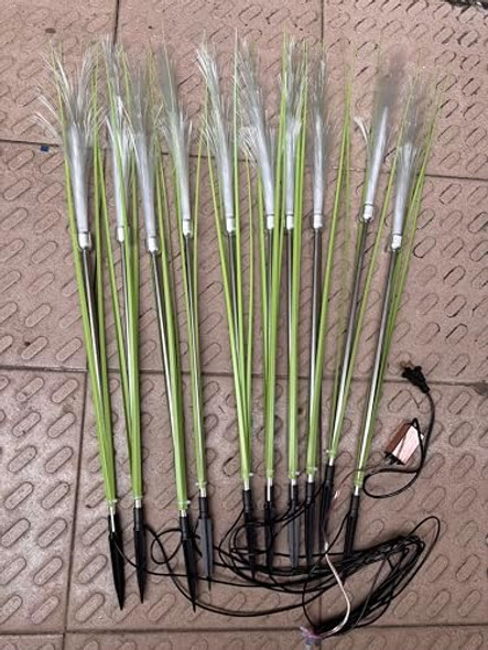 Garden Lights 10 Pack Outdoor Reed Light Fiber Optic Waterproof Led Lighting For Outside Decoration For Pathway Patio Yard 12V Come With Adapter (Warm White) Garden Lights 10 Pack Outdoor Reed Light Fiber Optic Waterproof Led Lighting For Outside Decoration For Pathway Patio Yard 12V Come With Adapter (Warm White)