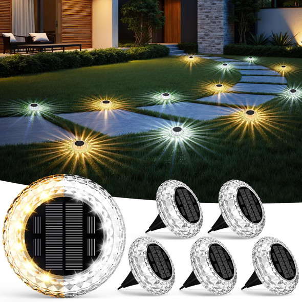 Solpex Solar Outdoor Ground Lights 2 Lighting Models Deck Lights Solar Powered Backyard Decor Ip67 Waterproof Landscape Lighting For Pathway Walkway Garden Patio (6 Pack) Solpex Solar Outdoor Ground Lights 2 Lighting Models Deck Lights Solar Powered Backyard Decor Ip67 Waterproof Landscape Lighting For Pathway Walkway Garden Patio (6 Pack)