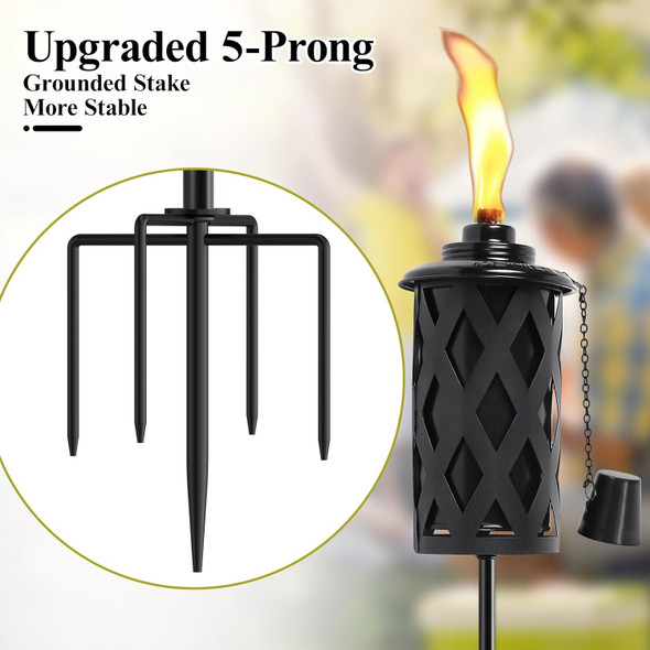 4 Pack Citronella Torches For Outside 16 Oz Outdoor Garden Torches With 5-Prong Grounded Stake 59 Inch Metal Torch For Home Décor Outside Torches For Backyard Garden Patio 4 Pack Citronella Torches For Outside 16 Oz Outdoor Garden Torches With 5-Prong Grounded Stake 59 Inch Metal Torch For Home Décor Outside Torches For Backyard Garden Patio