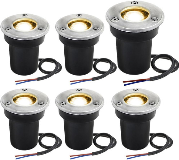 Sunriver Low Voltage Landscape Lights1W Outdoor In-Ground Lights 12V-24V Led Landscape Lighting For Paver Deck Step Garden Ip67 Waterproof (6 Pack Warm White) Sunriver Low Voltage Landscape Lights1W Outdoor In-Ground Lights 12V-24V Led Landscape Lighting For Paver Deck Step Garden Ip67 Waterproof (6 Pack Warm White)