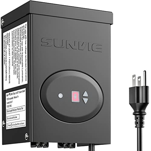 Sunvie 120W Low Voltage Transformer For Landscape Lights With Timer And Photocell Sensor Waterproof Low Voltage Landscape Lighting Transformer For Path Lights Outdoor Spotlight 120V To 12V Etl Listed Sunvie 120W Low Voltage Transformer For Landscape Lights With Timer And Photocell Sensor Waterproof Low Voltage Landscape Lighting Transformer For Path Lights Outdoor Spotlight 120V To 12V Etl Listed