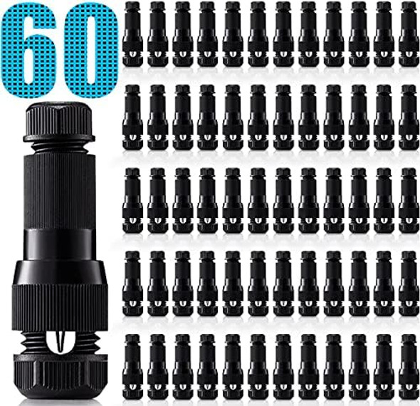 Sunvie Low Voltage Wire Connector 12-16 Gauge Landscape Lighting Connectors Waterproof For Landscape Lights Outdoor Path Lights Work With Malibu Paradise And Other Low Voltage Lighting 60 Pack Sunvie Low Voltage Wire Connector 12-16 Gauge Landscape Lighting Connectors Waterproof For Landscape Lights Outdoor Path Lights Work With Malibu Paradise And Other Low Voltage Lighting 60 Pack