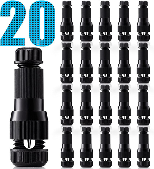 Sunvie Low Voltage Fastlock Wire Connectors For Landscape Lighting Path Lights 12-14 Gauge Cable Connector Work With Malibu Paradise Moonrays And Other Outdoor Lighting Brands (20 Pack) Sunvie Low Voltage Fastlock Wire Connectors For Landscape Lighting Path Lights 12-14 Gauge Cable Connector Work With Malibu Paradise Moonrays And Other Outdoor Lighting Brands (20 Pack)
