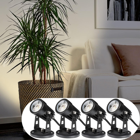 Sunvie 4 Pack Led Spotlight Indoor For Plants Up Lights 120V Floor Spot Lights Warm White Accent Lights For Indoor Statue Decor Uplighting 5.9 Ft Cord With Floor Foot Switch (Base And Stake Included) Sunvie 4 Pack Led Spotlight Indoor For Plants Up Lights 120V Floor Spot Lights Warm White Accent Lights For Indoor Statue Decor Uplighting 5.9 Ft Cord With Floor Foot Switch (Base And Stake Included)