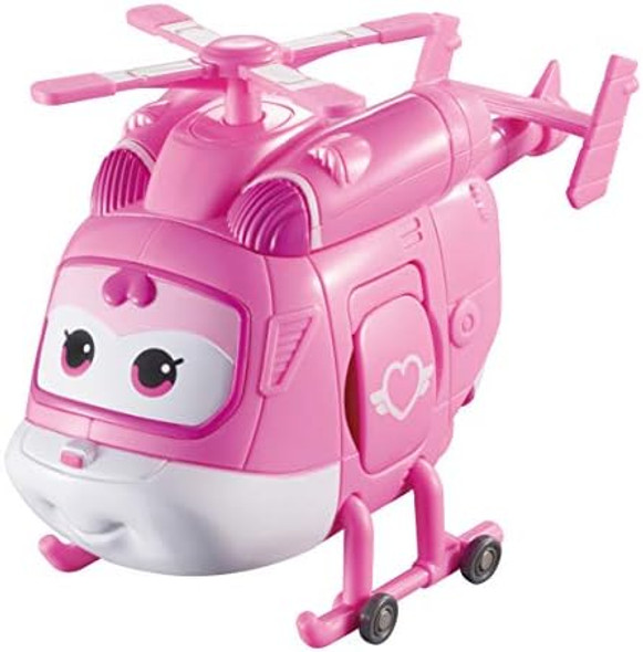 Super Wings 5" Transforming Dizzy Airplane Toys Vehicle Action Figure Pink Helicopter To Robot 3 4 5 Year Old Boys And Girls For Preschool Kids Toy Plane Vehicle