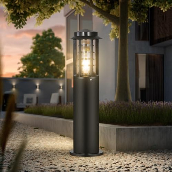 Landscape Path Light E26 Round Bollard Path Lights Modern Outdoor Driveway Lighting Lawn Floor Lamp Outside Housing Waterproof Pathway Lights Black Wired Post Path Lamps For Walkway Yard Garden Landscape Path Light E26 Round Bollard Path Lights Modern Outdoor Driveway Lighting Lawn Floor Lamp Outside Housing Waterproof Pathway Lights Black Wired Post Path Lamps For Walkway Yard Garden