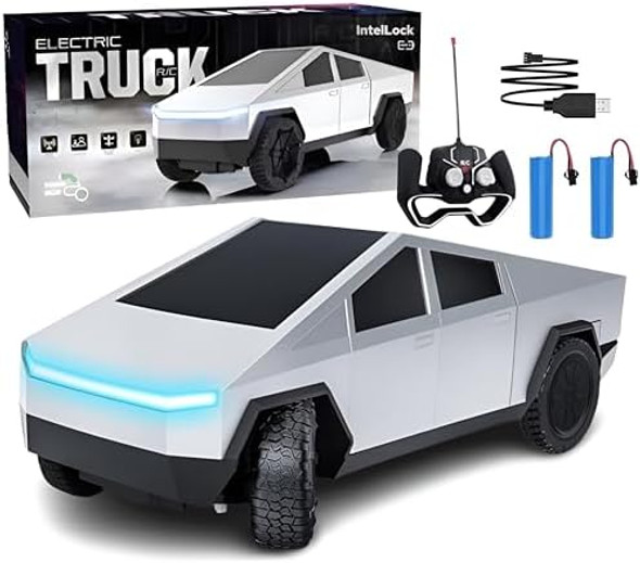 Rc Truck For Kids – 1:24 Remote Control Car With Led Lights Rechargeable All-Terrain 2.4Ghz Rc Car Toy For Boys & Girls Ages 3-12 For Kids