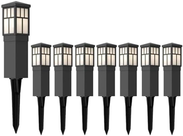 Low Voltage Landscape Lights Outdoor Pathway Lighting 8 Pack Led Path Lights 12V Landscape Light Mission Collection Bollard Decoration For Outdoor Outside Garden Driveway 8419-4321-08 Low Voltage Landscape Lights Outdoor Pathway Lighting 8 Pack Led Path Lights 12V Landscape Light Mission Collection Bollard Decoration For Outdoor Outside Garden Driveway 8419-4321-08